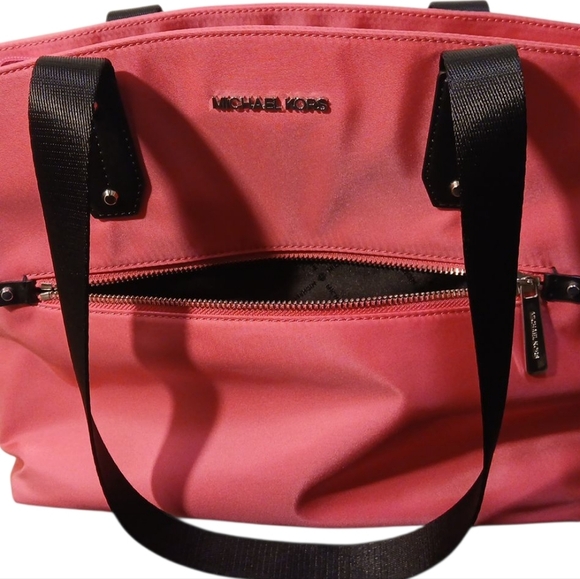 Michael Kors - NWT, Hot Pink Polly Bag, 2 Zippered Pockets, 1 Open Pocket, - Picture 4 of 15